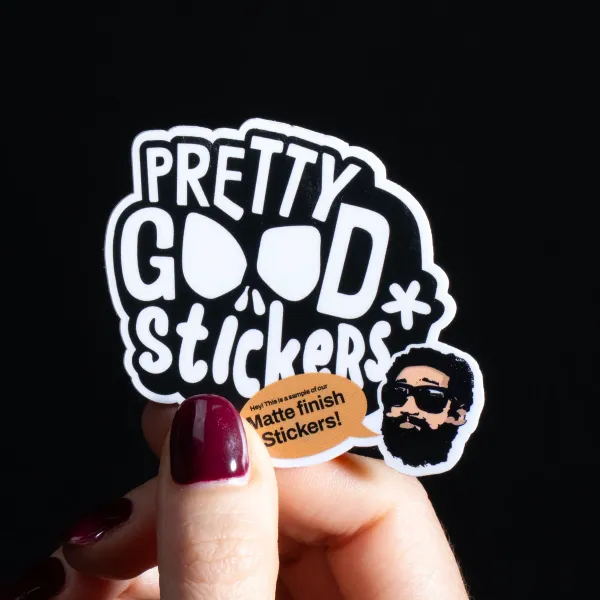 Matte stickers